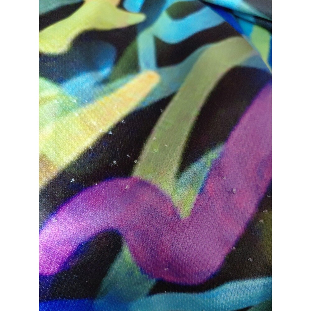 Play Loud Golf Polo Shirt Men's XL Multi Color Psychedelic Swirl Performance - Picture 9 of 9